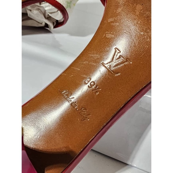 Authentic LOUIS VUITTON Monogram Canvas Slides White/Multicolored Size 39.5 - Picture 10 of 14